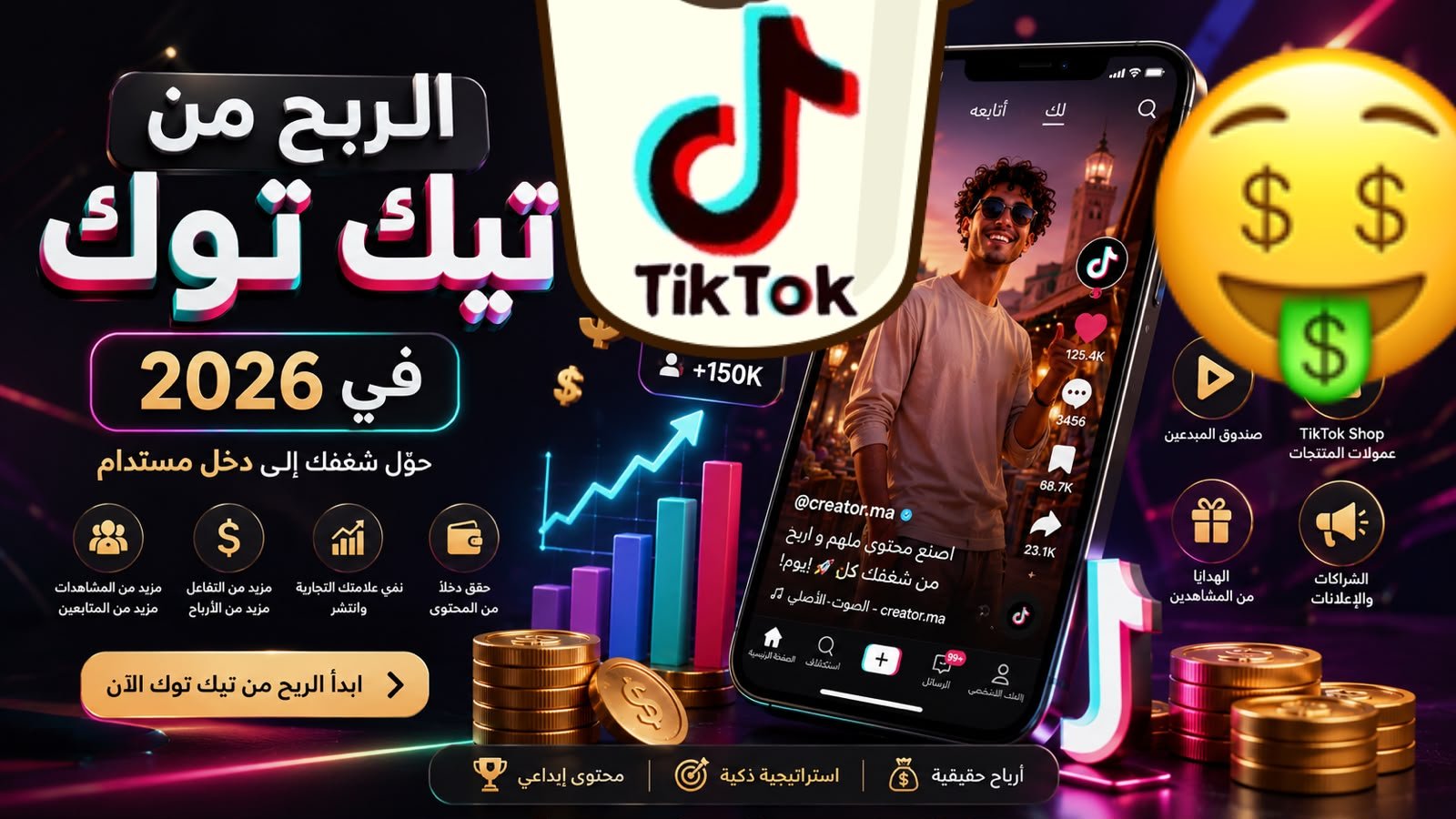 شرح خطوات الربح من تيك توك 2026 وتحقيق دخل مادي